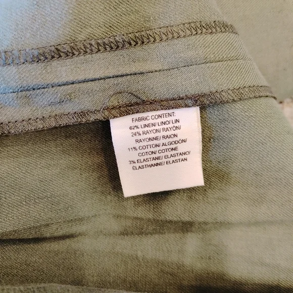 DEREK LAM 10 CROSBY Sleeveless Lace Up Romper in Army 6 - Picture 10 of 11